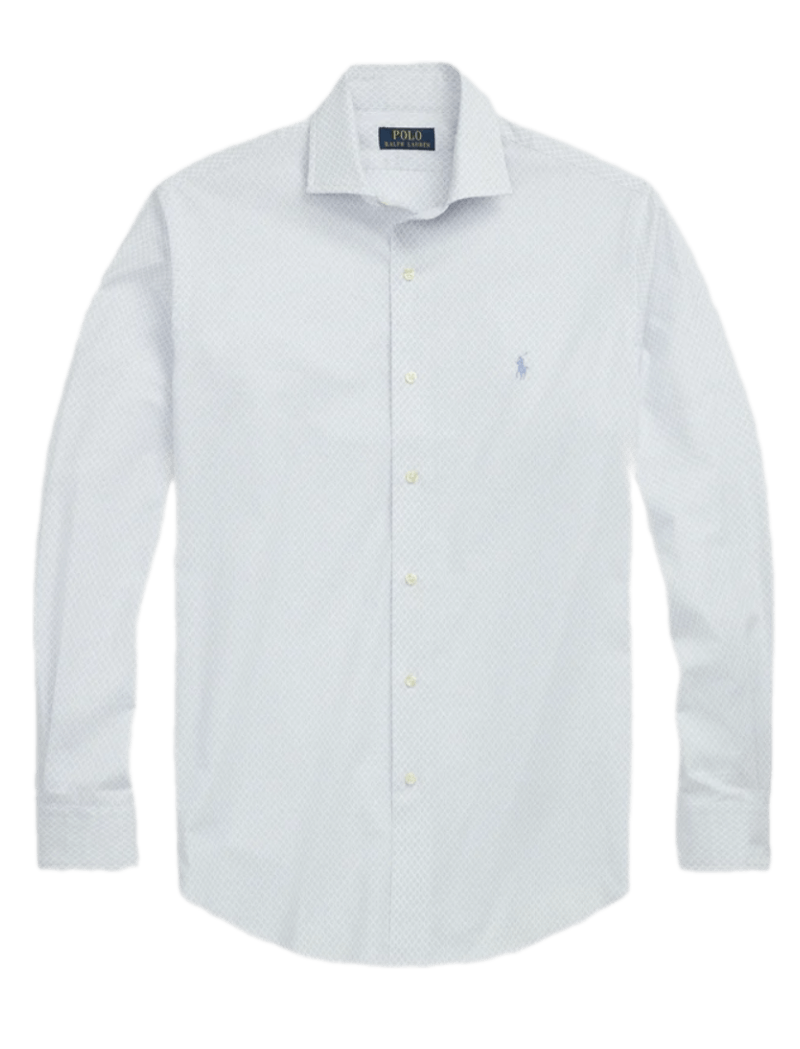 Polo Ralph Lauren Long-Sleeve Stretch Poplin Shirt - White