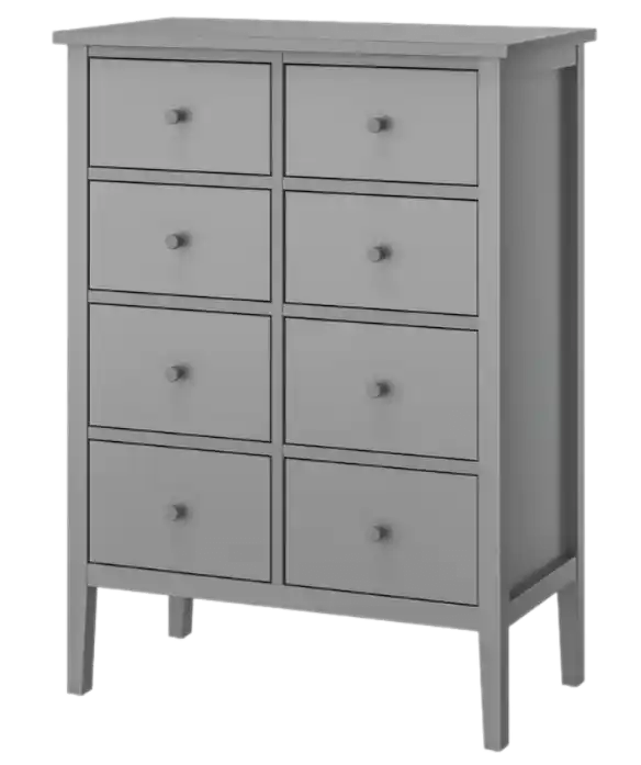 GULLABERG 8-drawer Chest - Gray
