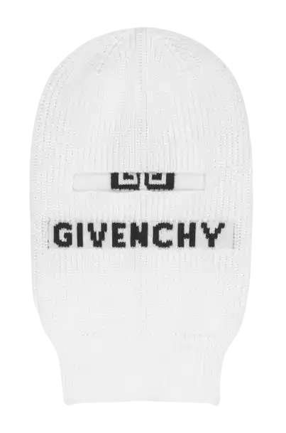 Givenchy 4G Knitted Balaclava - White/Black