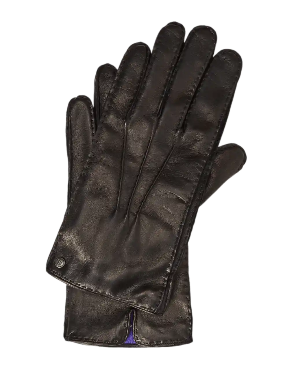 Ralph Lauren Cashmere-Lined Lambskin Gloves - Brown