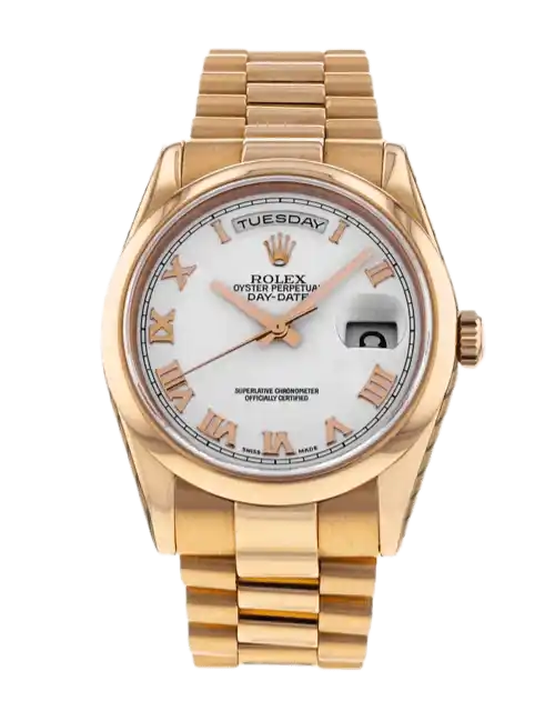 Rolex Day-Date White Dial - 36mm, Rose Gold (2014)