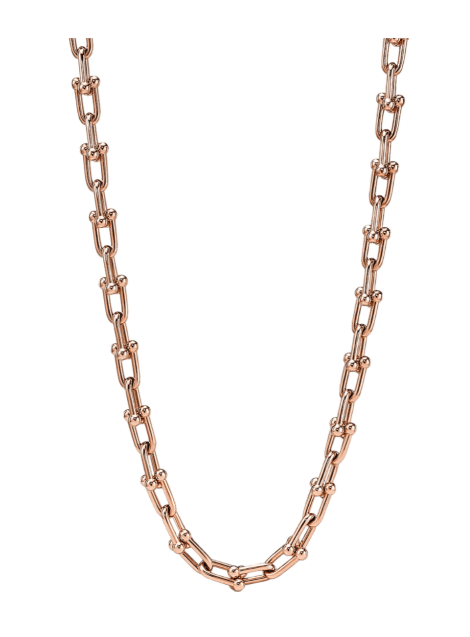 Tiffany HardWear Medium Link Necklace - Rose Gold