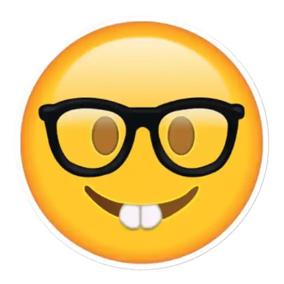 Nerd Emoji Sticker