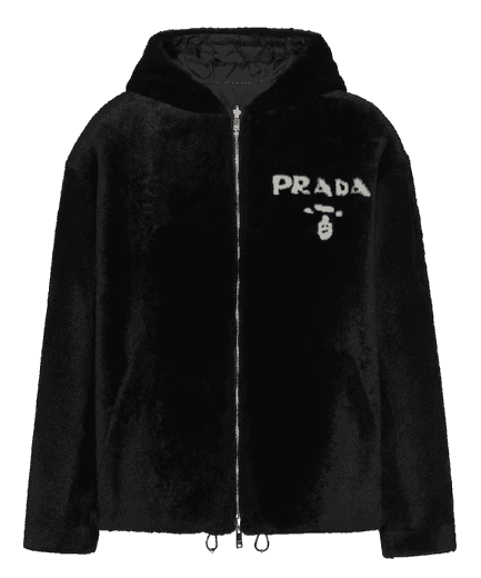 Prada Reversible Shearling Jacket - Black