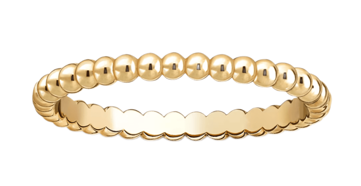 Van Cleef Perlée Pearls of Gold Ring - Small Model, Yellow Gold