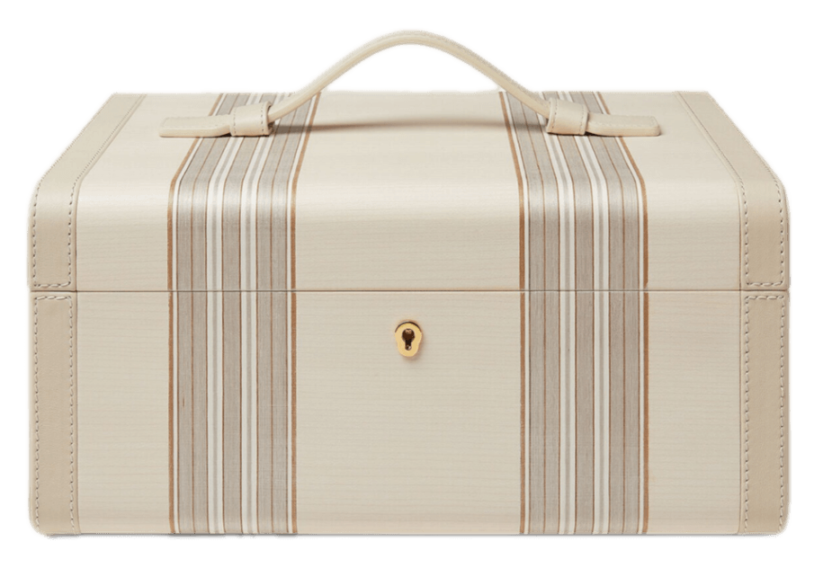Loro Piana Large Intarsia Jewelry Box - Light Cedar/White Snow