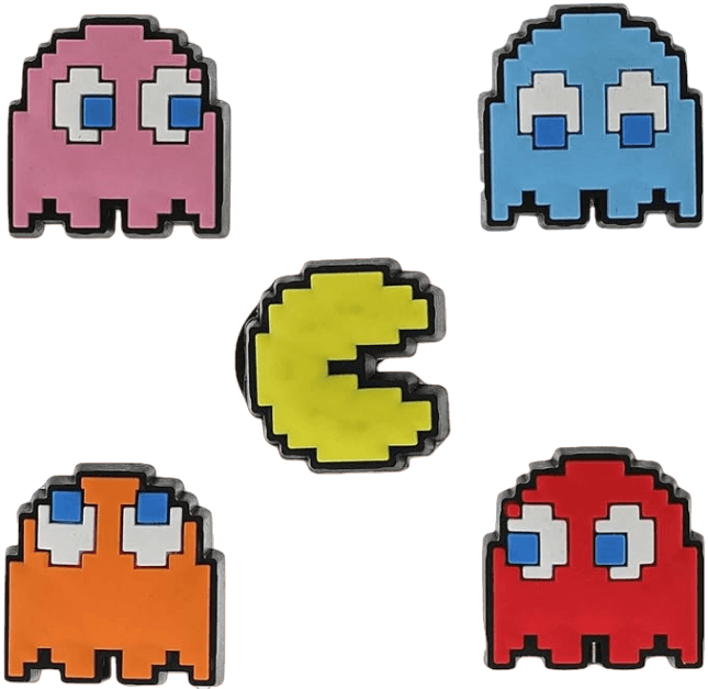 Crocs Mens Pac Man Jibbitz Accessories Multi