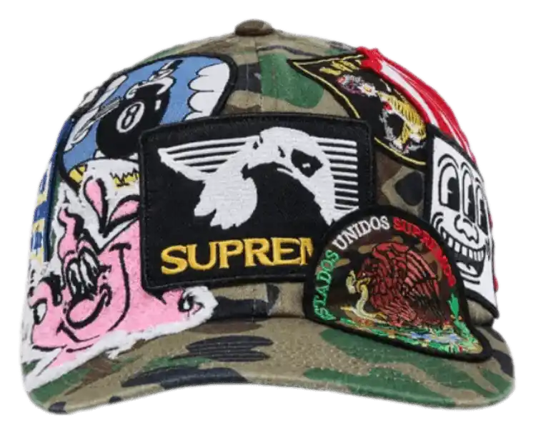 Supreme Patches 6-Panel - Woodland Camo