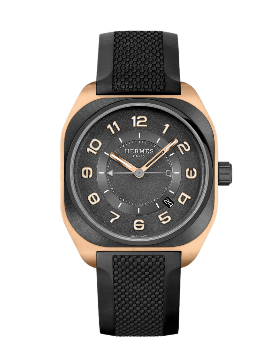 Hermès H08 Watch Black Gold Dial - 42mm, Titanium