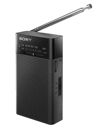 Sony ICF-P27 Portable Radio with Speaker and AM/FM Tuner
