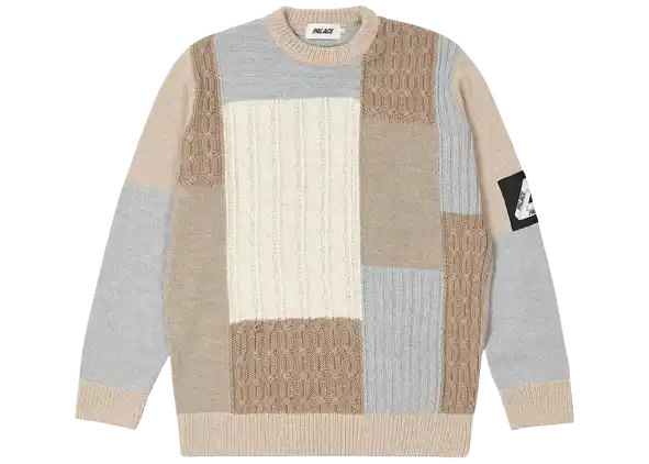 Palace Cable Patchwork Knit - Multi