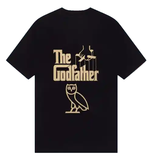 OVO x The Godfather Logo T-Shirt - Black