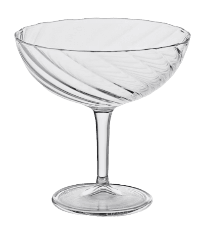 Dior Striped Glass Cup