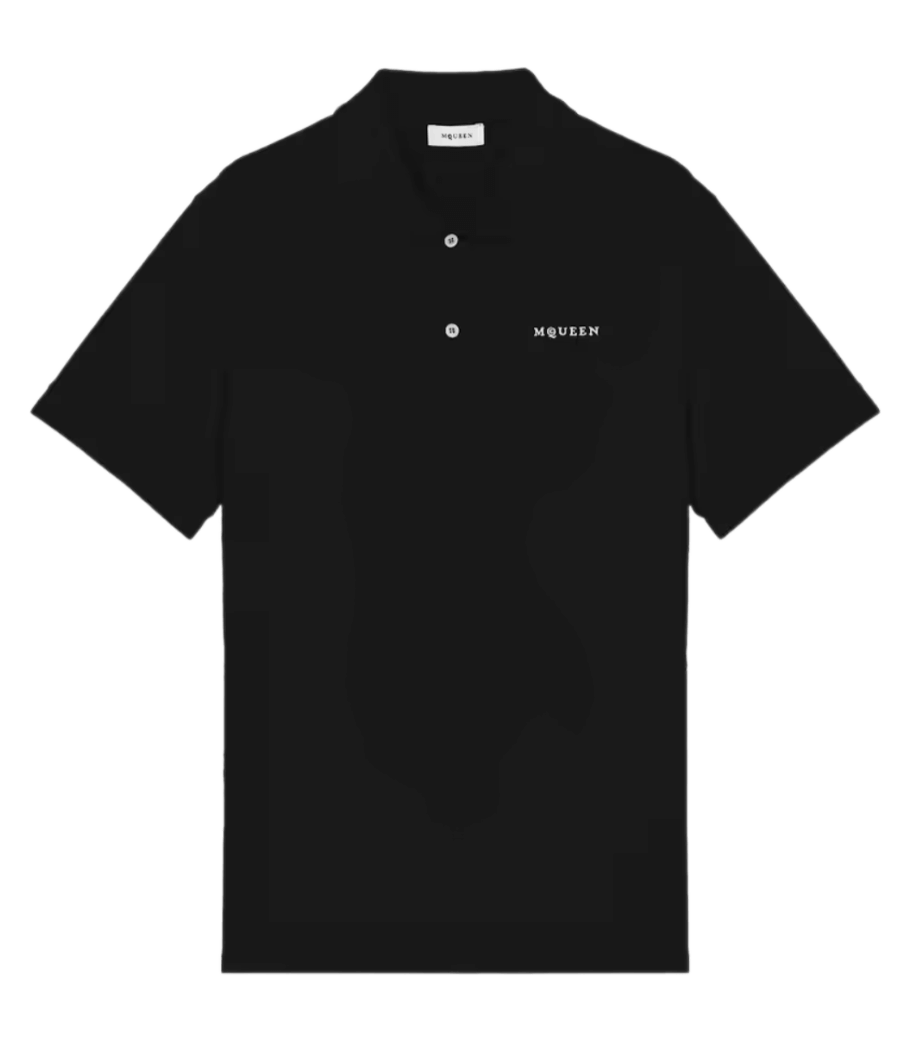 McQueen Logo Polo Shirt - Black