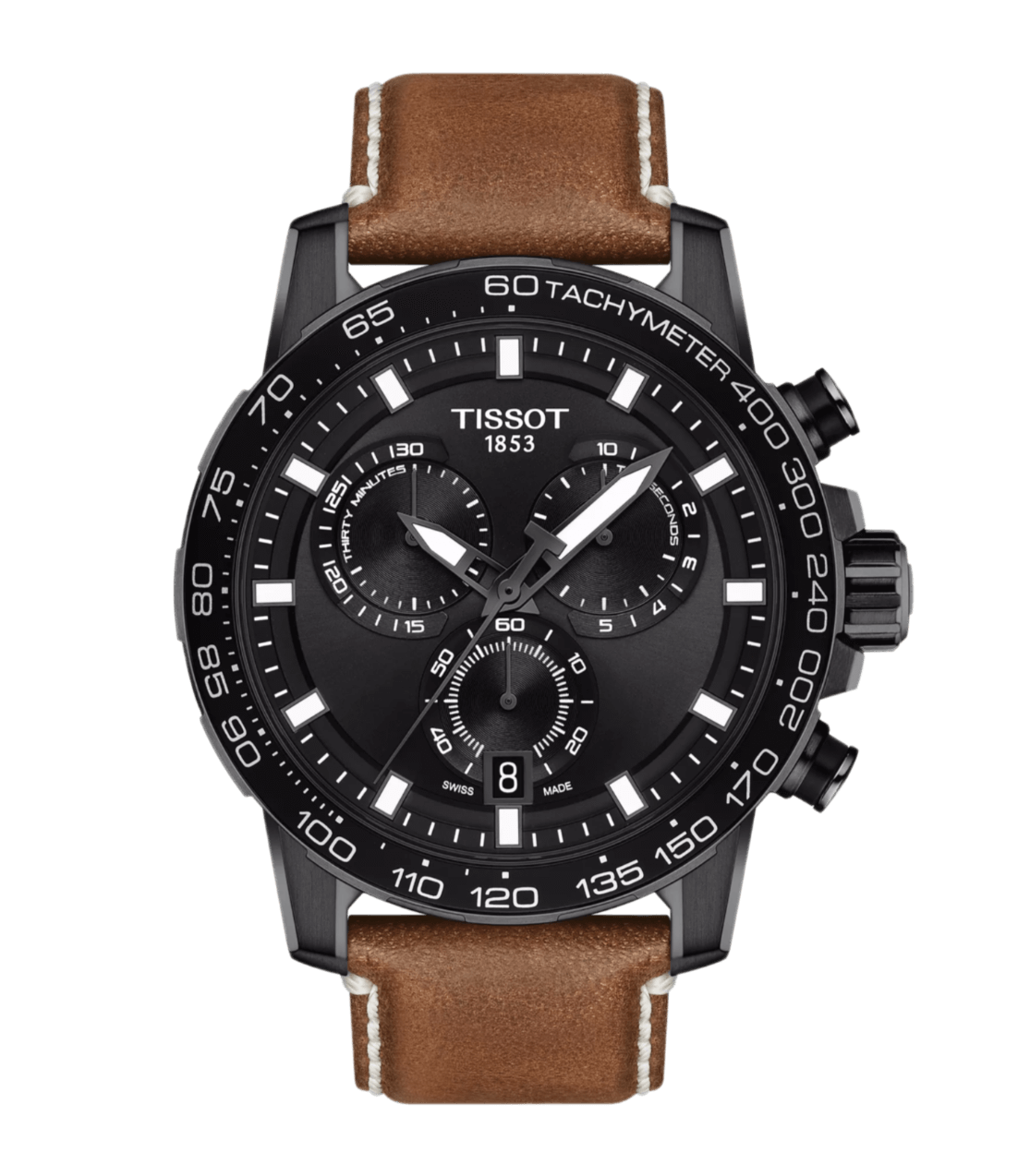 Tissot Supersport Chrono Black Dial - 45.5mm, Aluminium