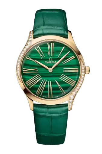 Omega De Ville Trésor - 36mm, Moonshine Gold On Leather