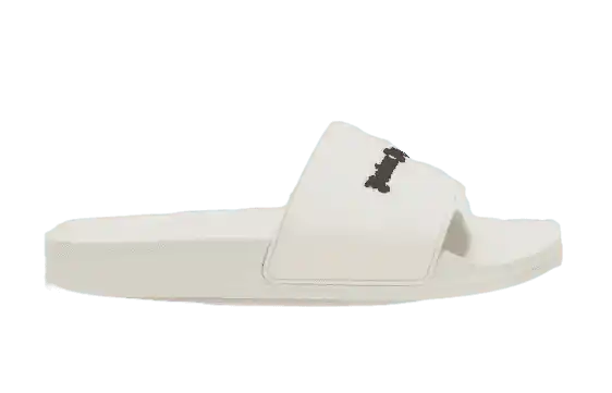 Palm Angels New Logo Pool Slider - Beige Black
