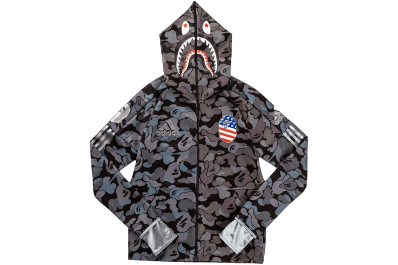 BAPE x Adidas SB Shark Hoodie - Black