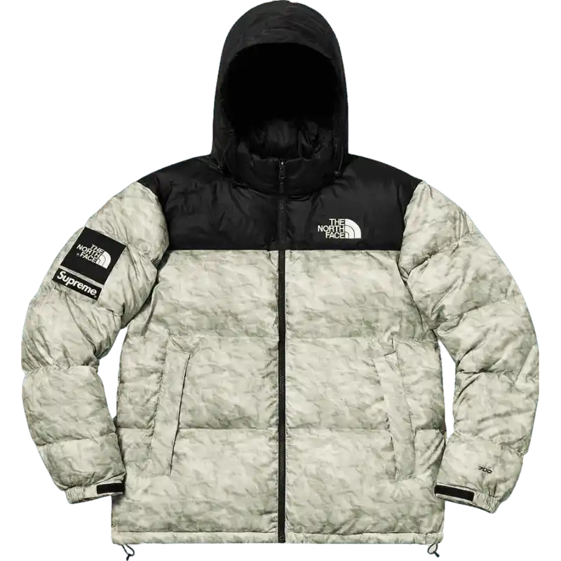 Supreme The North Face Paper Print Nuptse Jacket - Paper Print