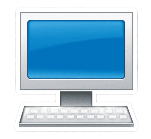 Monitor Emoji Sticker
