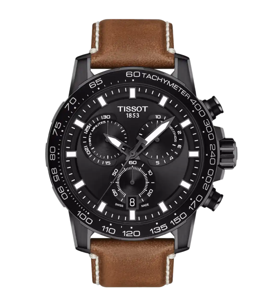 Tissot Supersport Chrono Black Dial - 45.5mm, Aluminium