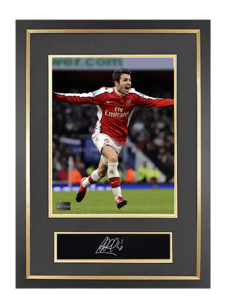 Cesc Fabregas Signed Plaque and Photo Frame: Arsenal Icon