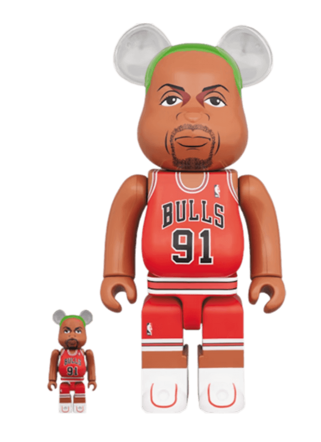 Bearbrick Dennis Rodman (Chicago Bulls) 100% and 400% Set