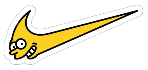 Nike Simpsons Sticker