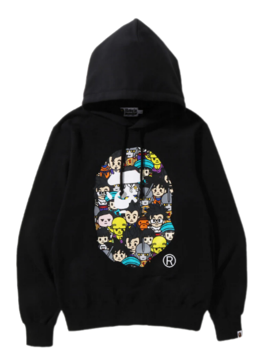 BAPE x Dragon Ball Super Ape Head Japan Exclusive Pullover Hoodie - Black