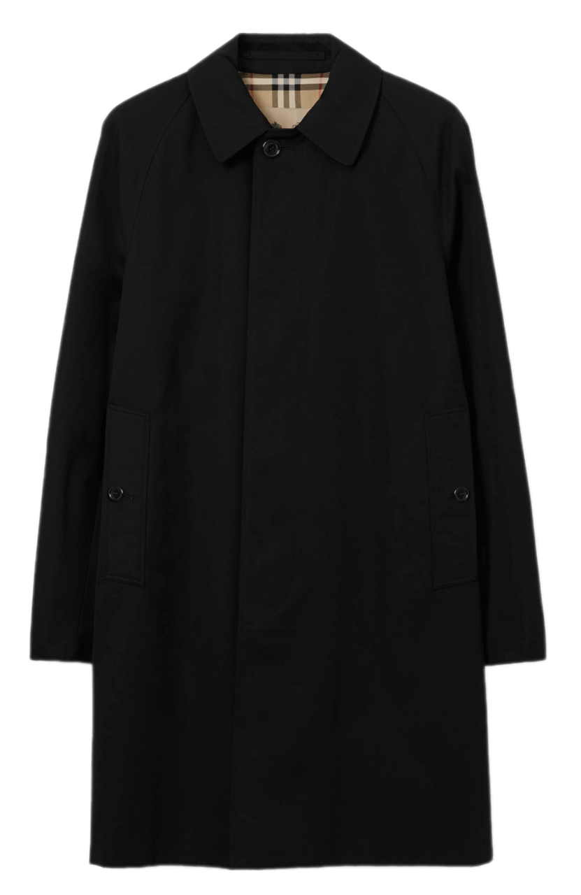 Burberry Mid-length Camden Heritage Car Coat - Black