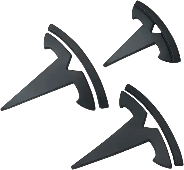 Model 3 Steering Wheel/Front Trunk/Rear Trunk Logo Cover Badge 3Pc