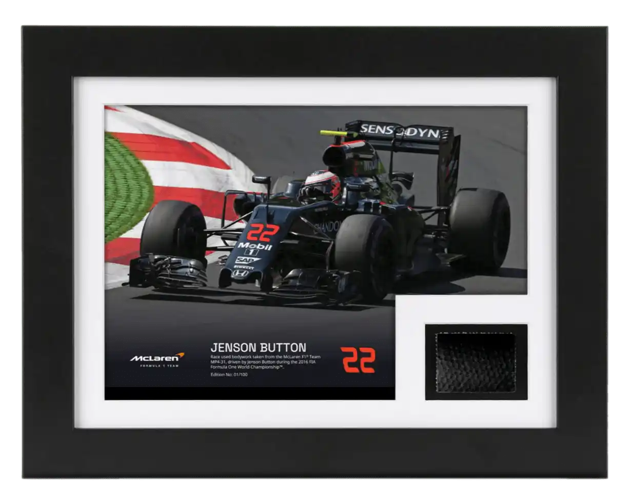 Jenson Button 2016 Bodywork and Photo – Austrian GP - Limited Edition
