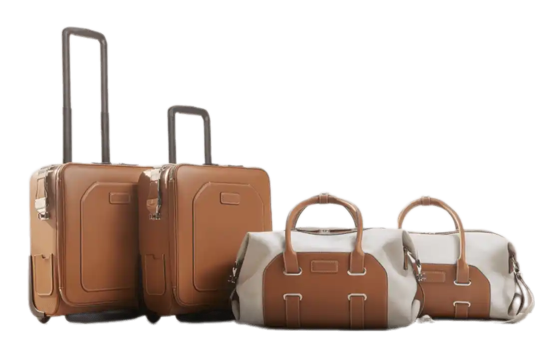 Aston Martin 4 Piece Kestrel Tan Luggage Set