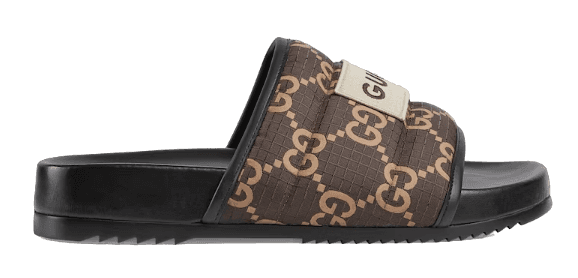 Gucci GG Slide Sandal - Ebony/Beige