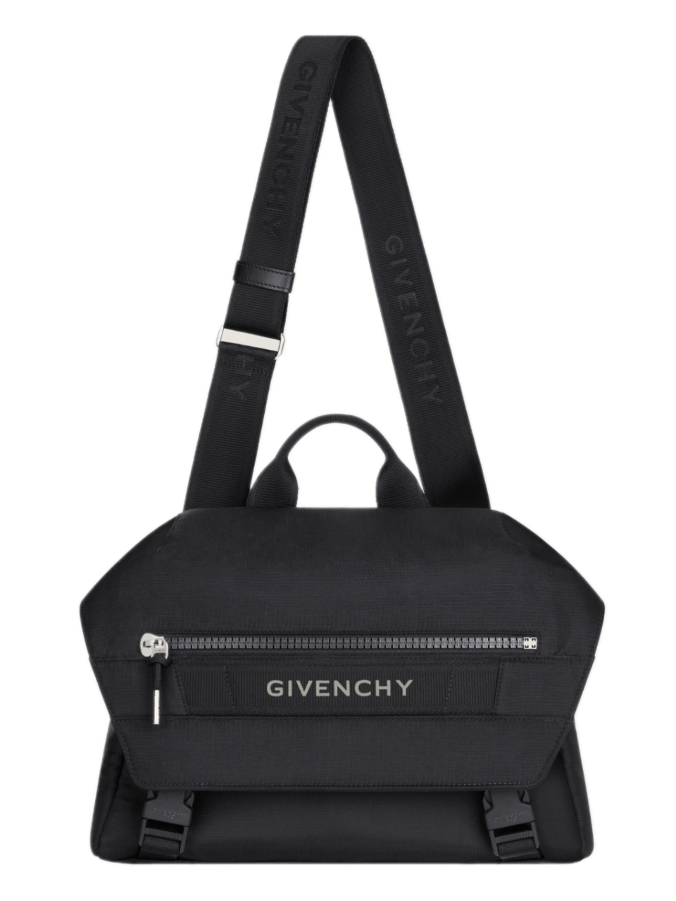 Givenchy G-Trek Messenger Bag in Nylon - Black