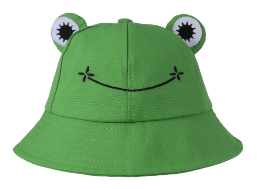 Frog Bucket Hat Cute Cotton Bucket Sun Hat