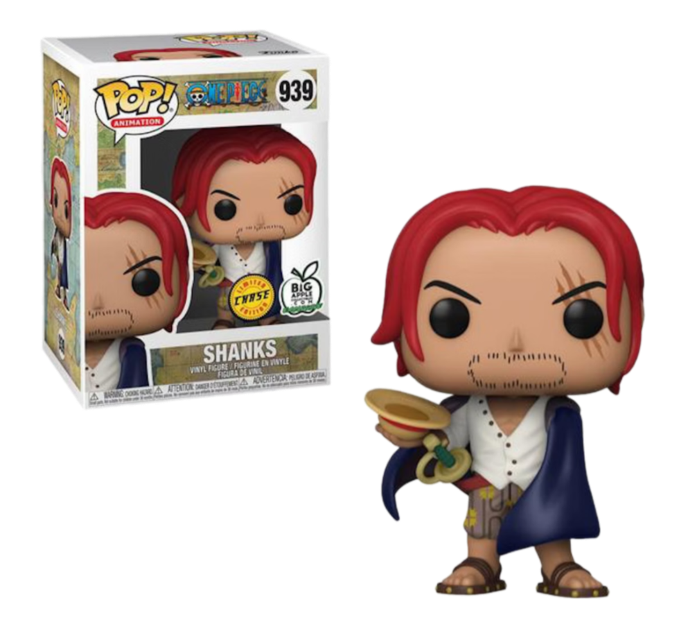 Funko Pop! Animation One Piece Shanks Chase Big Apple Collectibles Exclusive Figure #939
