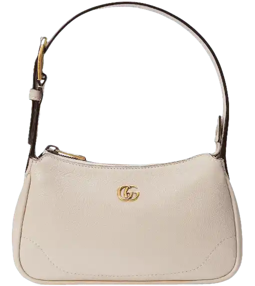 Gucci Aphrodite Shoulder Bag With Double G - White