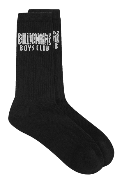 BBC Straight Logo Socks - Black