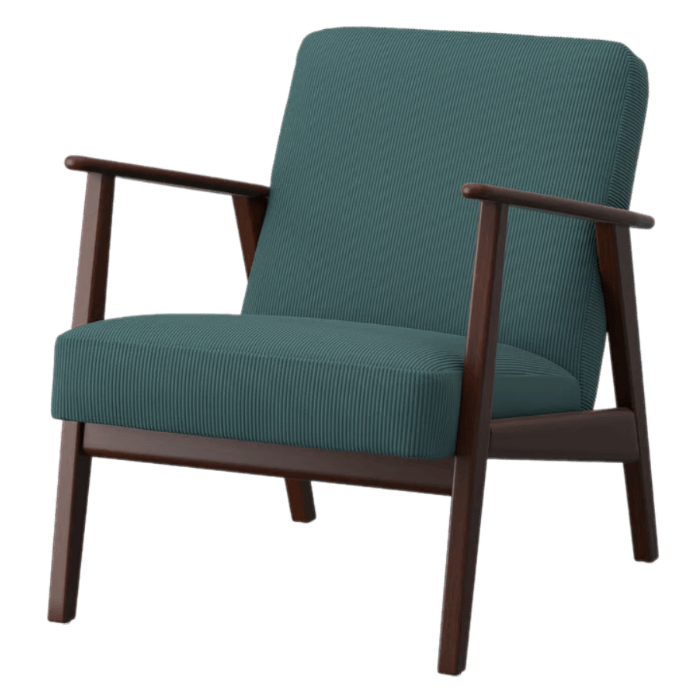 EKENÄSET Armchair - Gray-turquoise