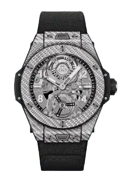 Hublot Big Bang Tourbillon Automatic Carbon - 45mm, Carbon Fiber/Black Texalium
