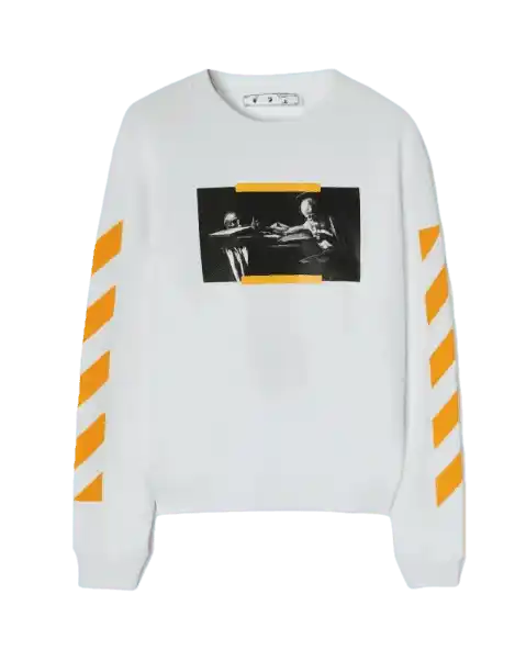 Off-White Caravaggio Painting Sweatshirt - White/Yellow