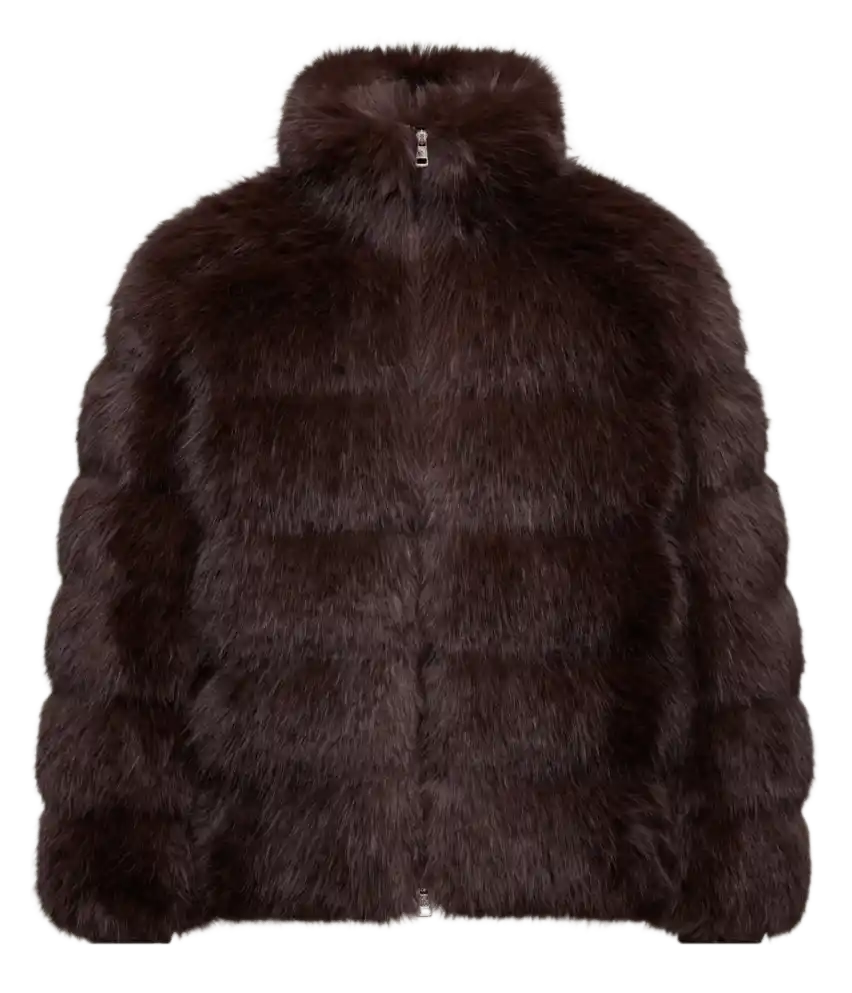 Moncler x A$AP Rocky AWGE Maya Short Down Jacket - Brown