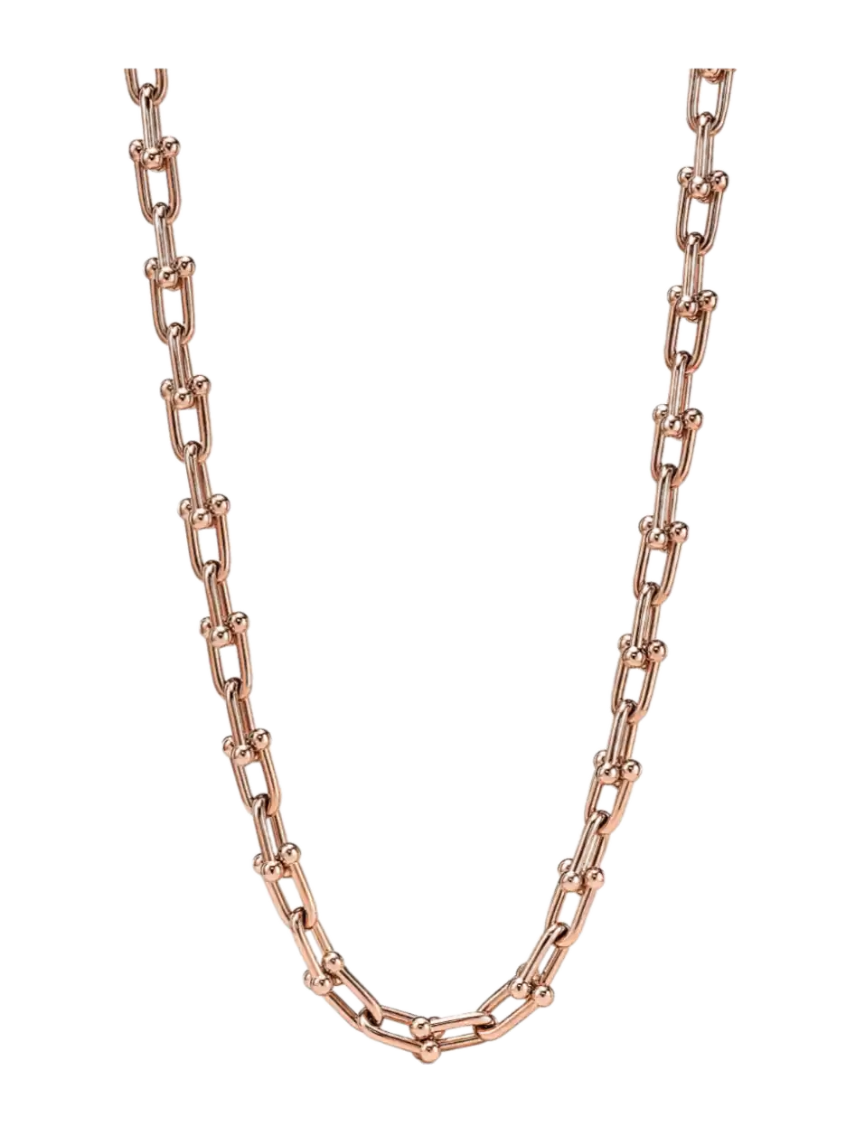 Tiffany HardWear Medium Link Necklace - Rose Gold