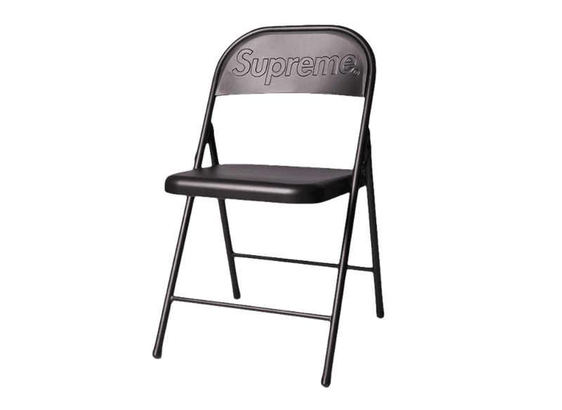 Supreme Metal Folding Chair - Black