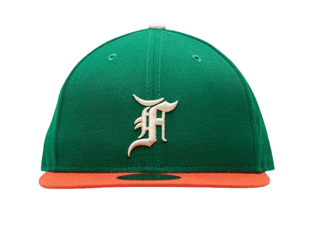 Fear of God Essentials New Era 59Fifty Fitted Hat (FW21) - Green/Orange