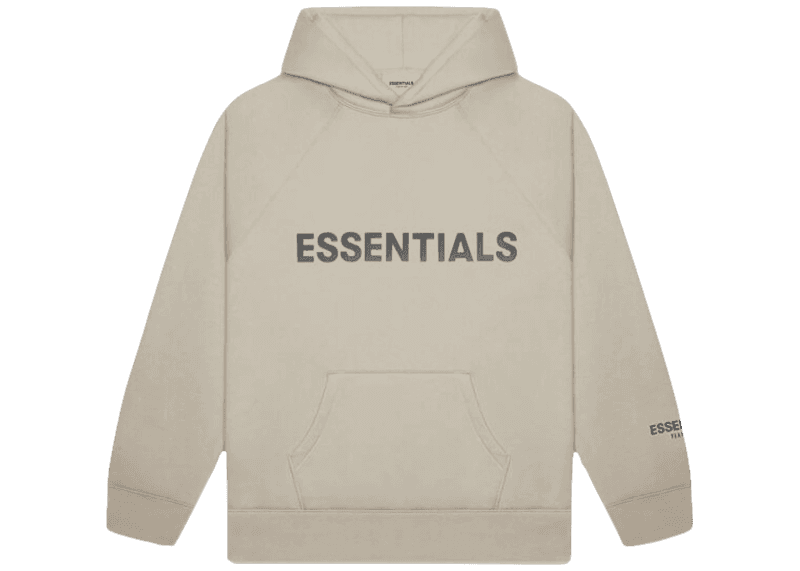 Fear of God Essentials Pullover Hoodie Applique Logo - Olive/Khaki