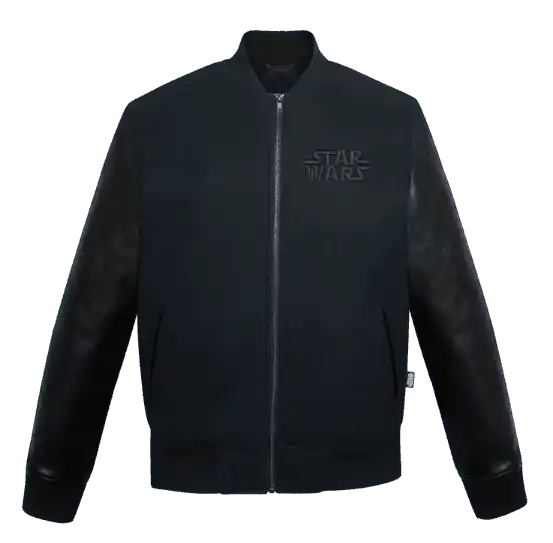 Star Wars Logo Varsity Jacket for Adults – Black