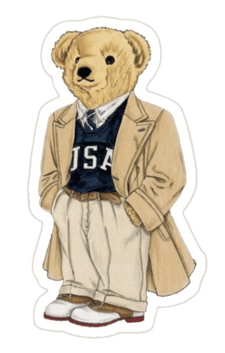 Ralph Lauren Bear Sticker