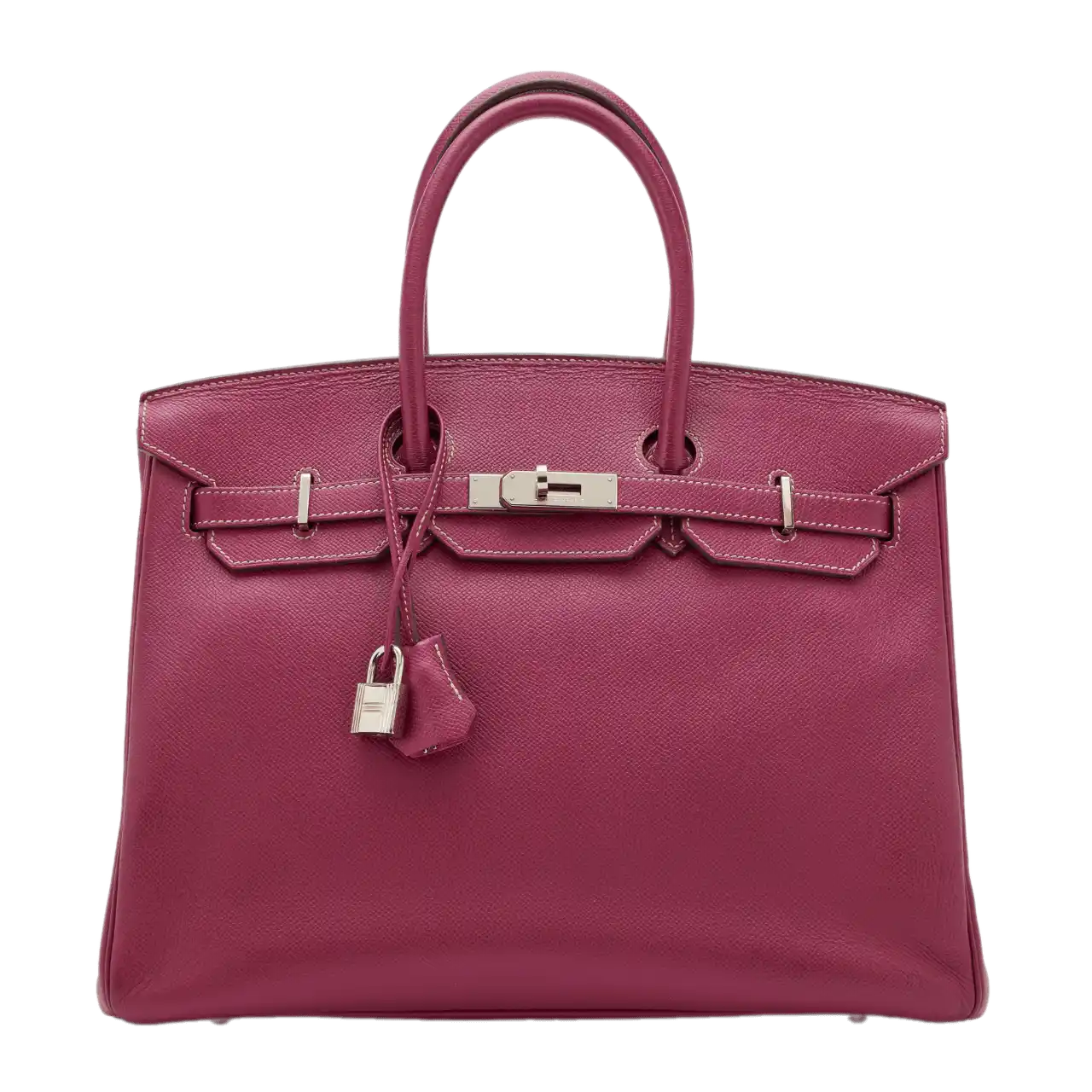 Hermès Tosca and Rose Tyrien Candy Epsom Birkin 35 Palladium Hardware, 2012